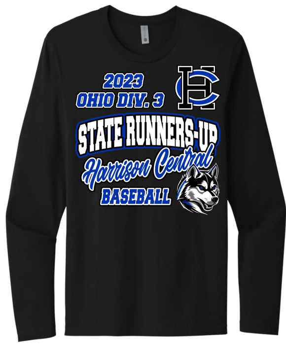 Harrison Central Baseball 2023 State Runners-Up Next Level Cotton Long Sleeve Tee