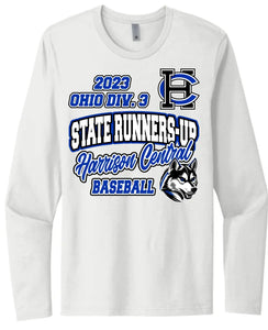 Harrison Central Baseball 2023 State Runners-Up Next Level Cotton Long Sleeve Tee