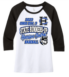 Harrison Central Baseball 2023 State Runners-Up Women’s Perfect Tri  3/4-Sleeve Raglan