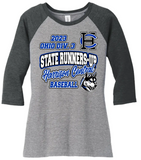 Harrison Central Baseball 2023 State Runners-Up Women’s Perfect Tri  3/4-Sleeve Raglan