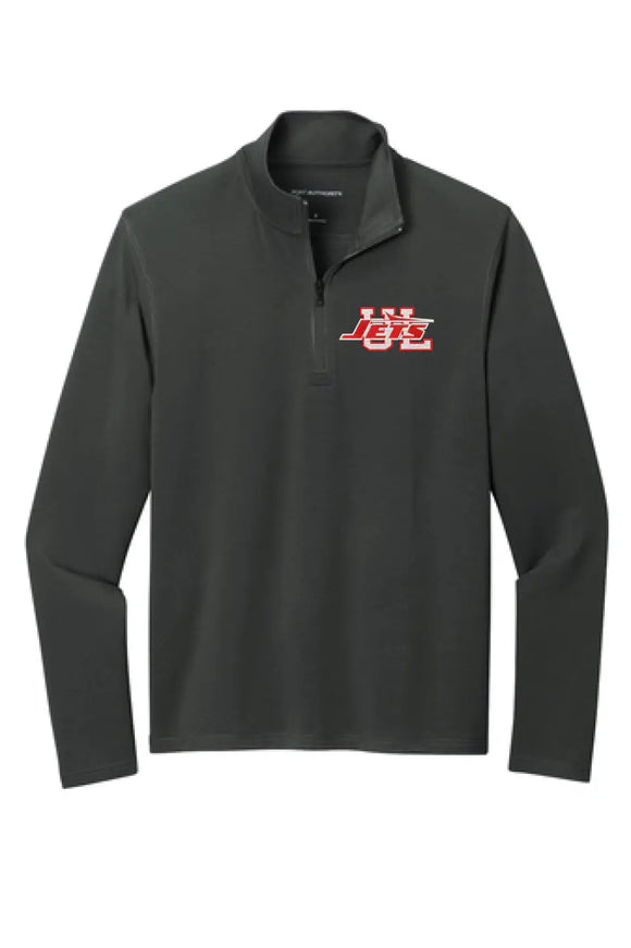 Union Local Embroidery Port Authority Microterry 1/4-Zip Pullover