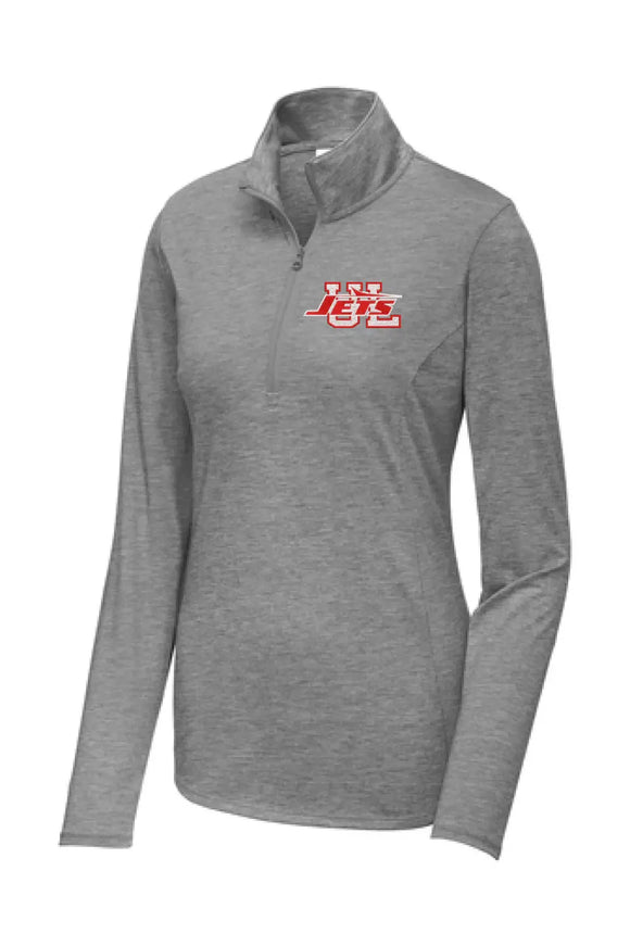 Union Local Embroidery Sport-Tek LADIES PosiCharge Tri-Blend Wicking 1/4-Zip Pullover