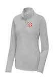 Beaver Local Embroidery Sport-Tek LADIES PosiCharge Tri-Blend Wicking 1/4-Zip Pullover