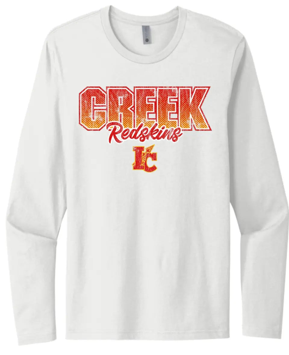 Indian Creek Gradient Redskins Next Level Cotton Long Sleeve Tee
