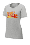 Indian Creek Rise Ladies PosiCharge Tri-Blend Wicking Scoop Neck Raglan Tee