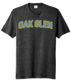 Oak Glen Distressed Letters Tri-Blend Tee