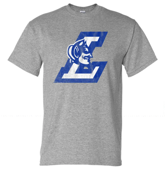 Lisbon Blue Devils Logo L Distressed Design