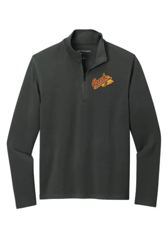 Indian Creek Embroidery Tomahawk Port Authority Microterry 1/4-Zip Pullover