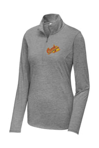 Indian Creek Embroidery Tomahawk Sport-Tek LADIES PosiCharge Tri-Blend Wicking 1/4-Zip Pullover