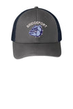 Bridgeport Bulldogs Embroidery on Black Snapback Trucker Cap