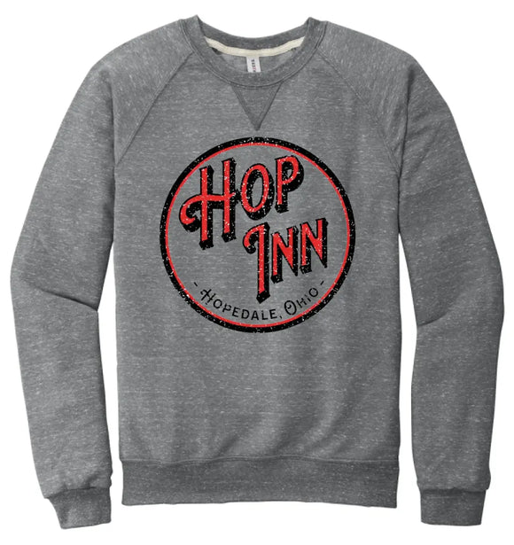 Restaurants- Hop Inn Snow Heather French Terry Raglan Crew