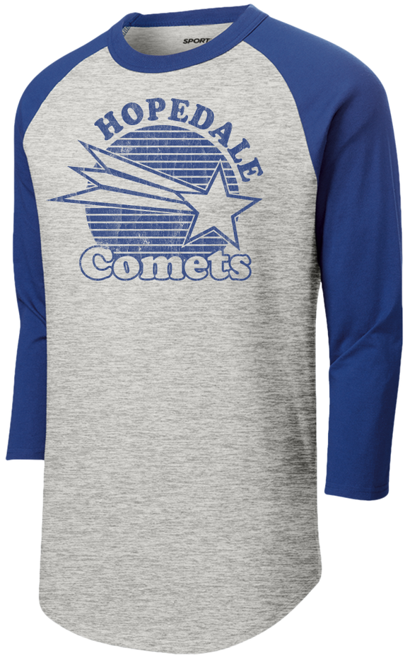 Hopedale Comets 3/4 Sleeve Colorblock Raglan Jersey